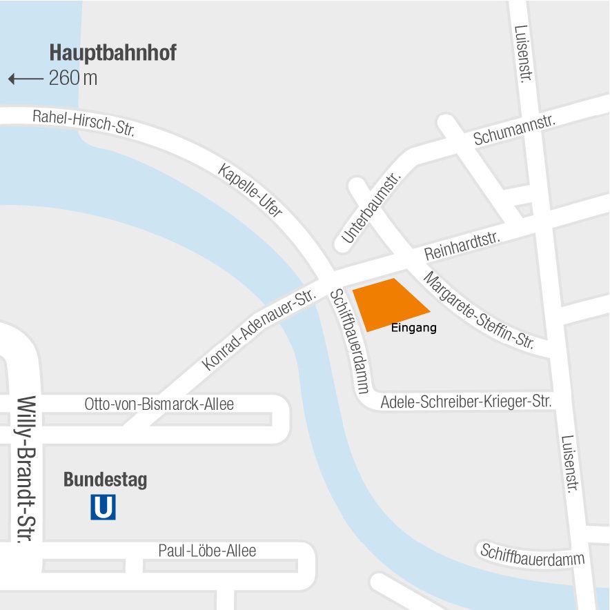 Anfahrt zum Haus der Bundespressekonferenz