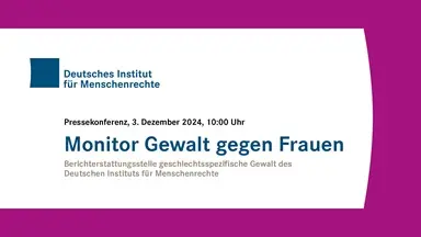 Monitor Gewalt gegen Frauen