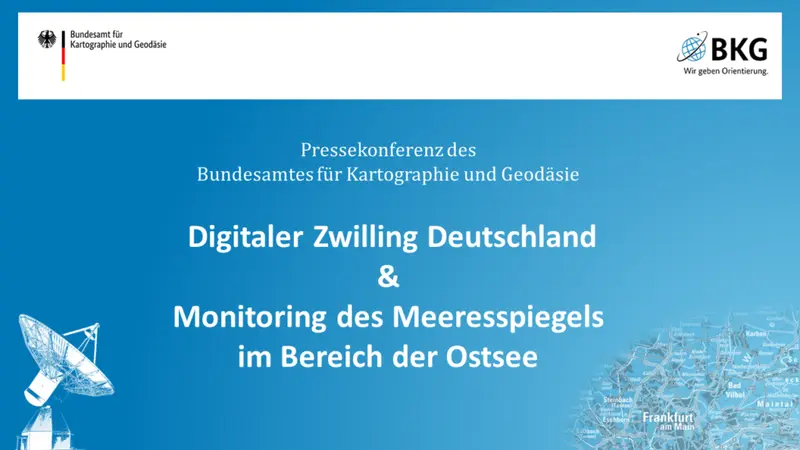 Digitaler Zwilling Deutschland & Monitoring des Meeresspiegels im Bereich der Ostsee