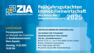 Übergabe des Frühjahrsgutachtens der „Immobilienweisen“ an Bundesbauministerin Klara Geywitz 