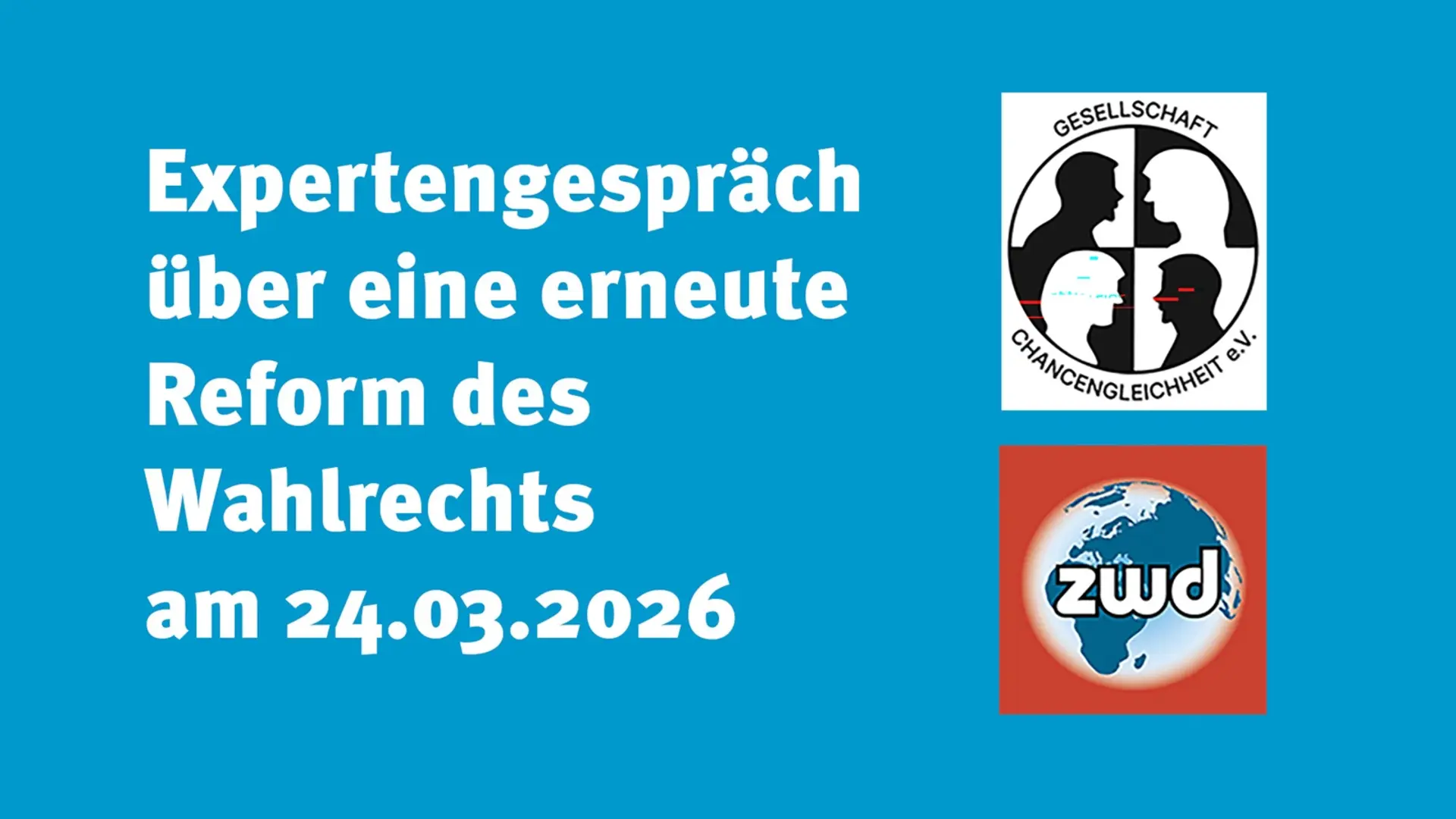 Stand der Debatte zur erneuten Wahlrechtsform / Mehr Wahlkreis wagen – Mehr Frauen in den Bundestag