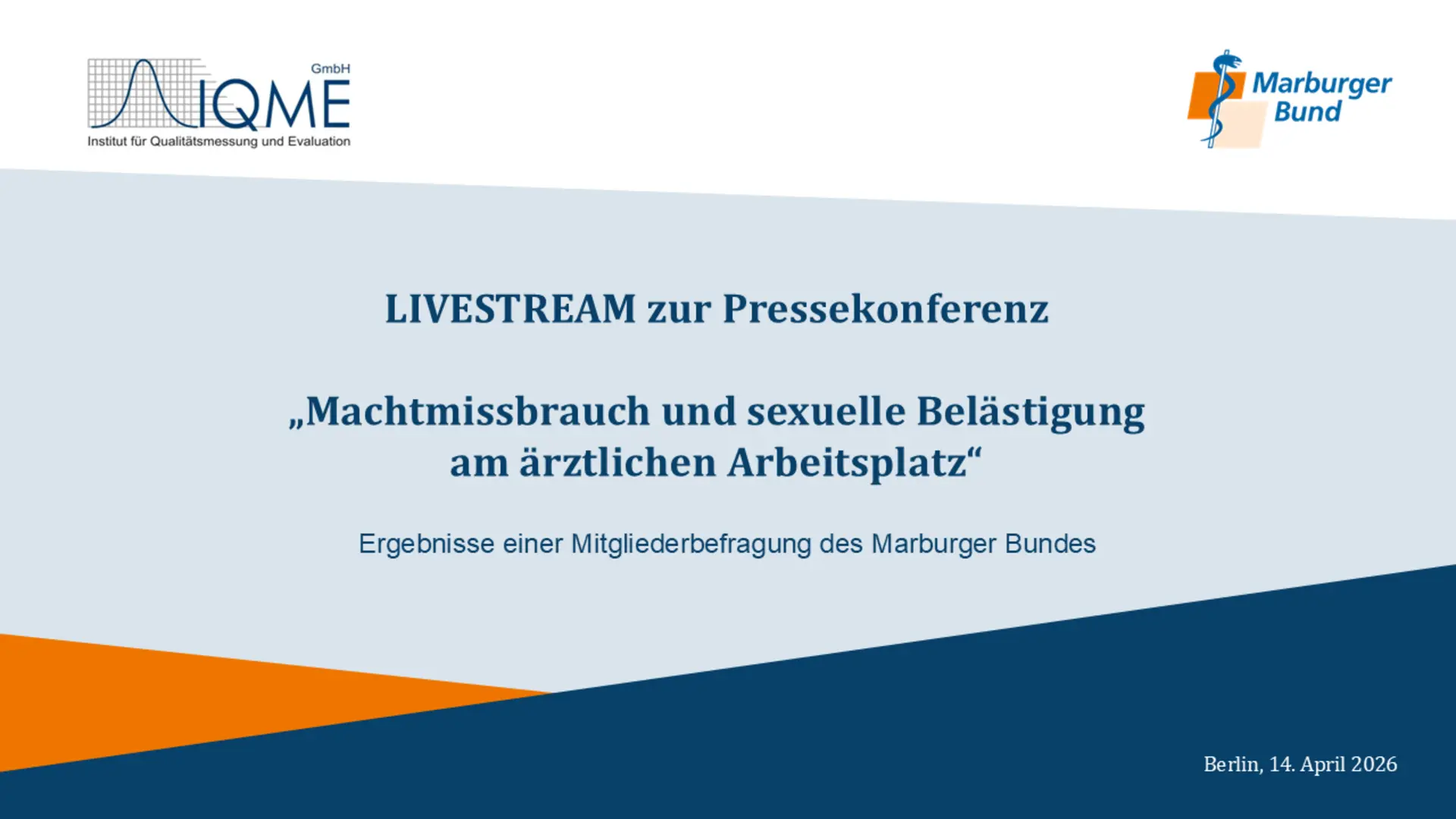 Umfrage „Machtmissbrauch und sexuelle Belästigung am ärztlichen Arbeitsplatz“