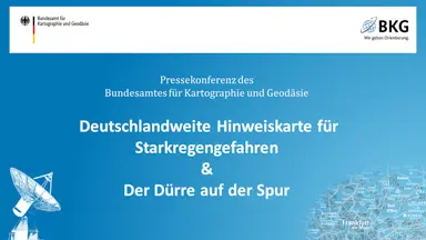 Deutschlandweite Hinweiskarte für Starkregengefahren & Der Dürre auf der Spur