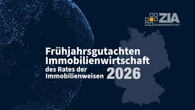 Zentraler Immobilien Ausschuss (ZIA) / Übergabe des Frühjahrsgutachtens der „Immobilienweisen“ an Sabine Poschmann (PStin, BMWSB)