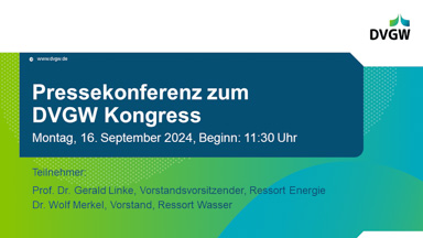 Deutscher Verein des Gas- und Wasserfaches e.V. (DVGW) / Hochlauf der Wasserstoffwirtschaft und Resilienz der Wasserversorgung