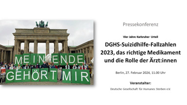 4 Jahre Karlsruher Urteil – DGHS-Sudizidhilfe-Fallzahlen 2023, das richtige Mediakament und die Rolle der Ärzt:innen