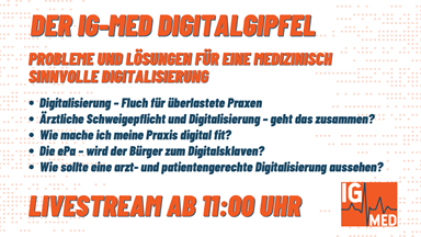 Symposium: IG Med e.V. / Digital – Gipfel